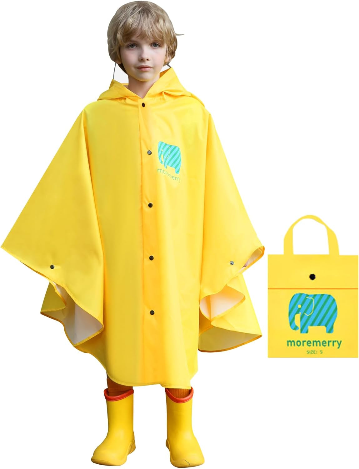 Kids Cartoon Raincoat Children'S Schoolbag Waterproof Rain Jacket Coat Boys and Girls Raincoat Poncho Cape