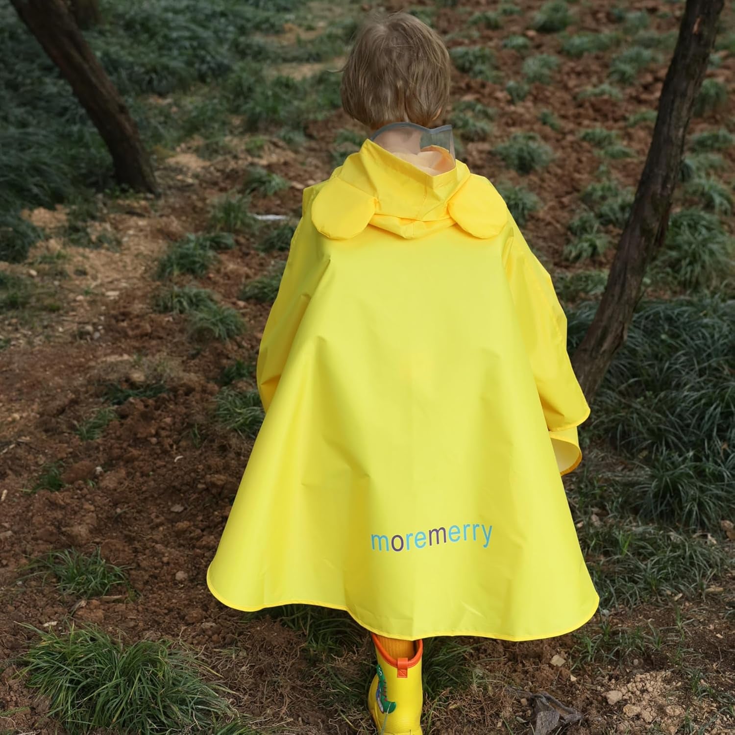 Kids Cartoon Raincoat Children'S Schoolbag Waterproof Rain Jacket Coat Boys and Girls Raincoat Poncho Cape